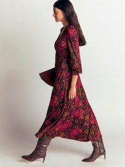 Rozā - Boden Georgia Jersey Midi kleita - Attēls 5 no 6