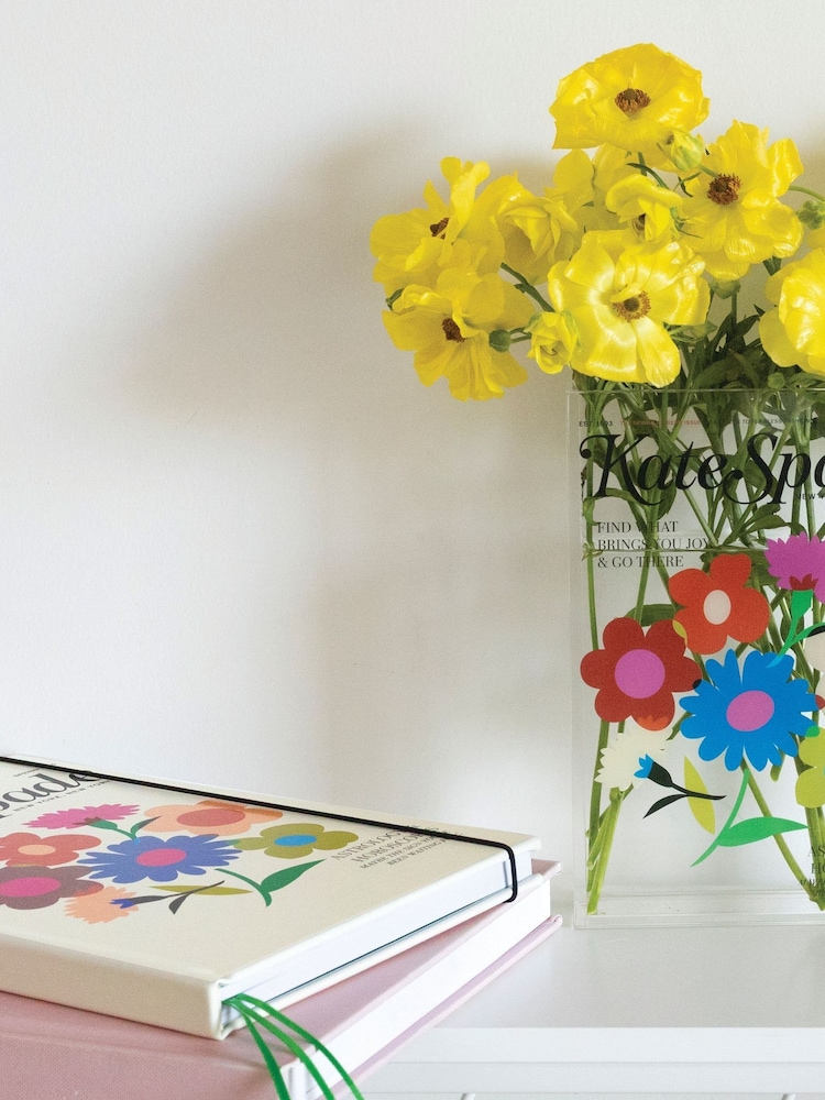 Kate Spade Multi Acrylic Book Vase, KS Magazine - Image 1 of 4 Kate Spade Multi Acrylic Book Vase, KS Magazine - Image 1 of 4