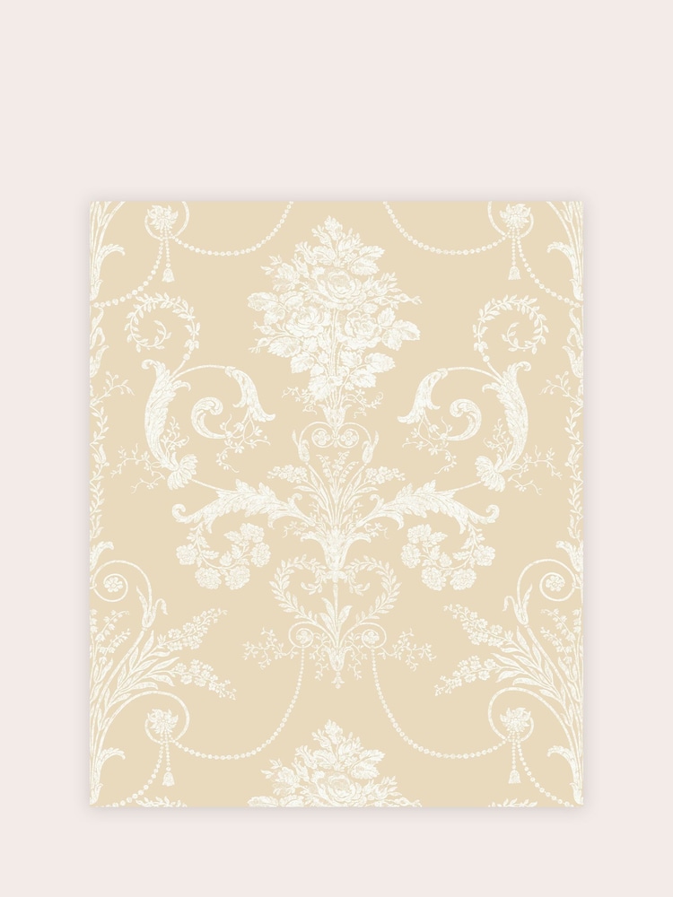 Laura Ashley Linen Josette A4 Wallpaper Sample - Image 2 of 2