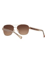 COACH Gold 0HC7064 Sunglasses - Image 10 of 12