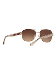 COACH Gold 0HC7064 Sunglasses - Image 5 of 12