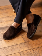 Lazy Dogz Brown Ryan Slippers - Image 1 of 5