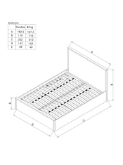 Oak Effect Bronx Wooden Ottoman Storage Bed Frame - Image 4 of 9