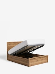 Oak Effect Bronx Wooden Ottoman Storage Bed Frame - Image 7 of 9