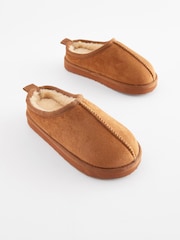 Tan Brown Cosy Mules Slippers - Image 1 of 5