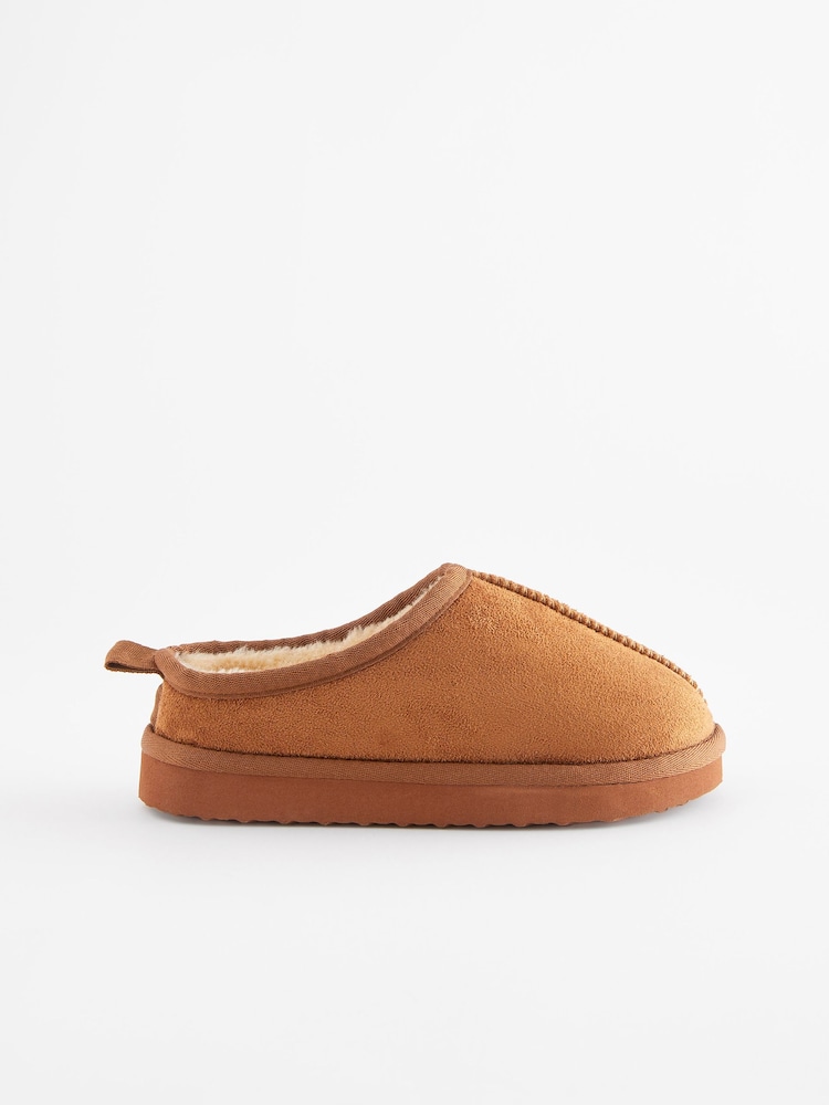 Tan Brown Cosy Mules Slippers - Image 2 of 5