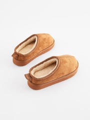Tan Brown Cosy Mules Slippers - Image 3 of 5