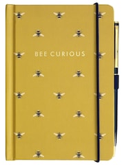 Joules Yellow A6 Notebook & Pen Set - Image 1 of 2