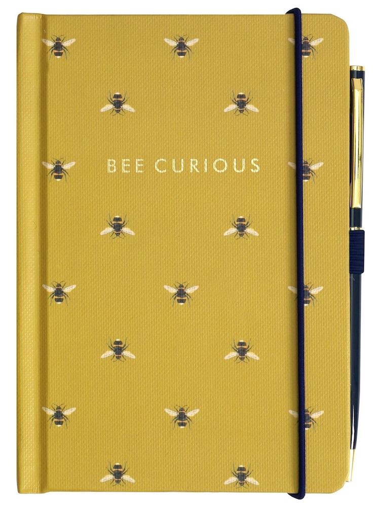 Joules Yellow A6 Notebook & Pen Set - Image 1 of 2