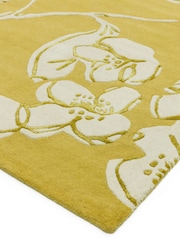 Asiatic Rugs Yellow Matrix Floral Wool Rich Rug - Image 3 of 4