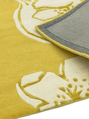 Asiatic Rugs Yellow Matrix Floral Wool Rich Rug - Image 4 of 4
