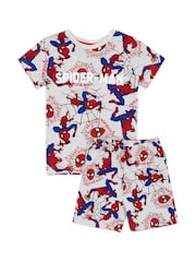 Vanilla Underground Grey Spiderman Vanilla Underground Boys Grey Licensing Short Pyjamas - Image 1 of 5
