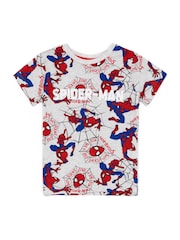 Vanilla Underground Grey Spiderman Vanilla Underground Boys Grey Licensing Short Pyjamas - Image 2 of 5