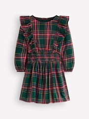 Boden Green Shirred Drop Waist Dress - Image 3 of 5
