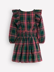 Boden Green Shirred Drop Waist Dress - Image 4 of 5