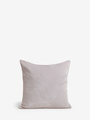 Silver Grey 59 x 59cm Soft Velour Cushion - Image 6 of 7