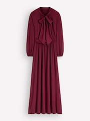 Boden Red Pussybow Jersey Maxi Dress - Image 5 of 5