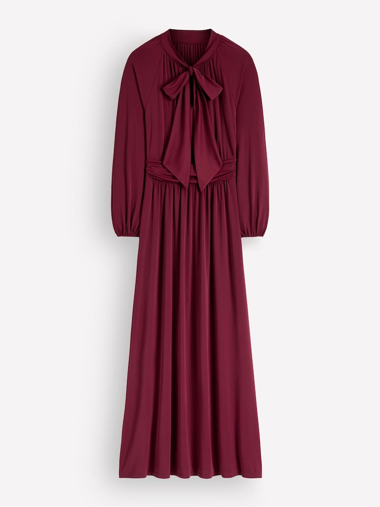 Boden Red Pussybow Jersey Maxi Dress - Image 5 of 5 Boden Red Pussybow Jersey Maxi Dress - Image 5 of 5