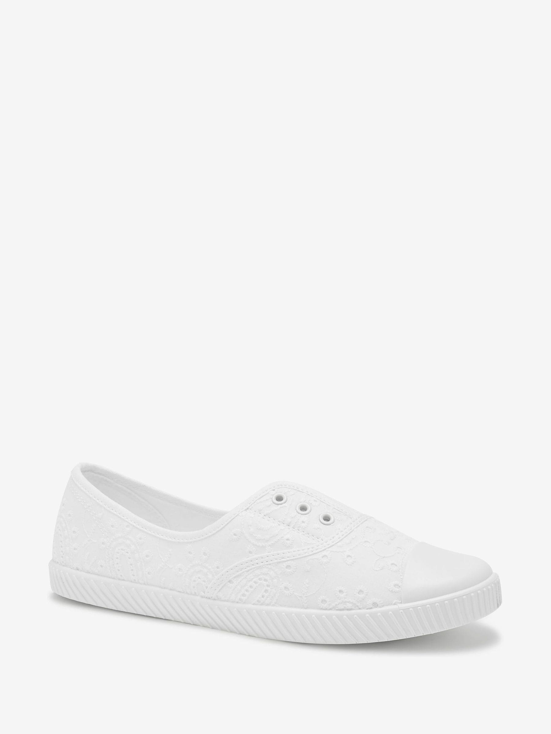 Next white canvas shoes on sale