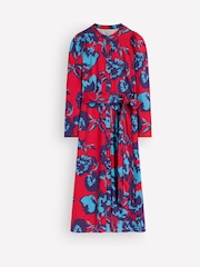 Boden Red Honor Column Jersey Midi Dress - Image 5 of 5