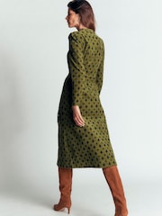 Boden Green Louise Cord Midi Shirt Dress - Image 3 of 7