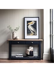 Gallery Home Meteor Navy Leroy 2 Drawer Console - Image 4 of 7