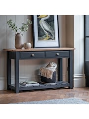 Gallery Home Meteor Navy Leroy 2 Drawer Console - Image 6 of 7