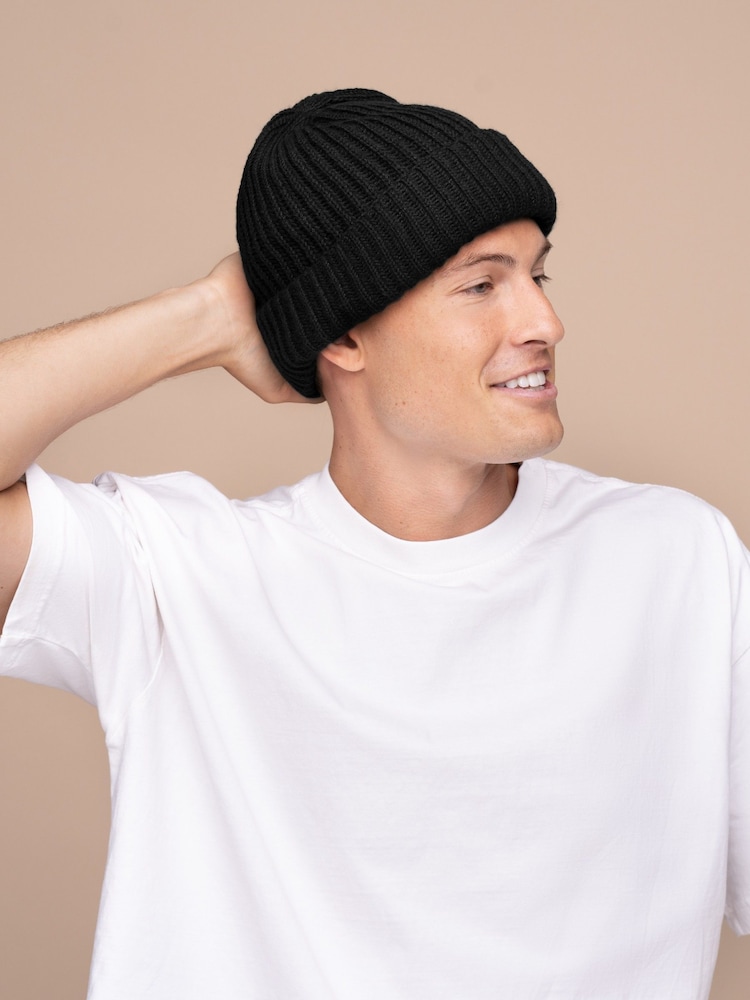 Kitsch Black Glazey™ Satin-Lined Beanie - Image 2 of 4
