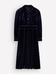 Boden Blue Etta Piping Velvet Dress - Image 5 of 5