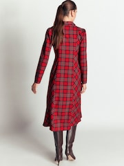 Boden Una Collared Check Midi Dress - Obraz 3 z 6