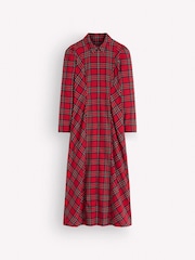 Boden Una Collared Check Midi Dress - Obraz 6 z 6