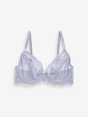 Blue/White Non Pad Plunge DD+ Lace Bras 2 Pack - Image 7 of 8