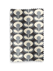 Orla Kiely Grey 100% Cotton Oval Flower Made To Measure Roman Blind - Image 6 of 7