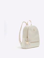 River Island Cream Girls Embossed Bow Backpack - Image 2 of 5