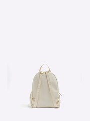 River Island Cream Girls Embossed Bow Backpack - Image 3 of 5