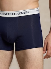 Polo Ralph Lauren Navy Blue/Slate Blue/Pink Classic Trunks 3 Pack - Image 3 of 6