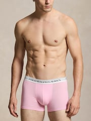 Polo Ralph Lauren Navy Blue/Slate Blue/Pink Classic Trunks 3 Pack - Image 6 of 6