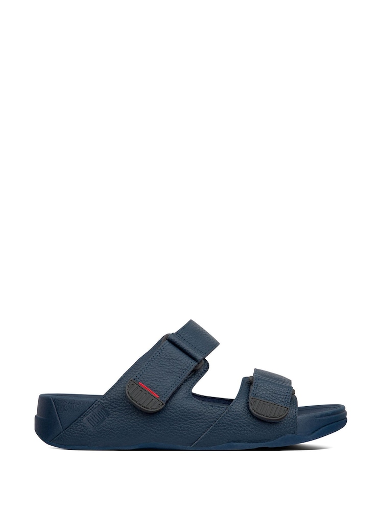 FitFlop Gogh Moc Leather Slides - Image 2 of 4