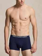 Polo Ralph Lauren Navy Blue/Sky Blue/Sage Green Classic Trunks 3 Pack - Image 2 of 6