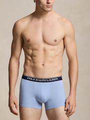 Polo Ralph Lauren Navy Blue/Sky Blue/Sage Green Classic Trunks 3 Pack - Image 3 of 6