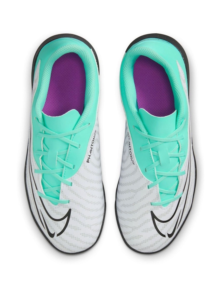 Nike Green Jr. Phantom Club Turf Football Boots - Image 8 of 8