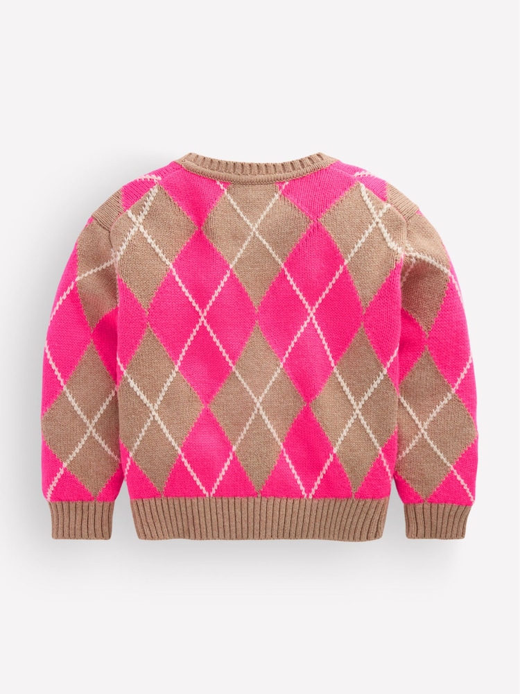 Rosa - Boden Strickjacke mit lustigem Motiv - Bild 2 von 3 Rosa - Boden Strickjacke mit lustigem Motiv - Bild 2 von 3