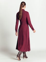 Boden Purple Etta Piping Detail Ponte Dress - Image 3 of 5