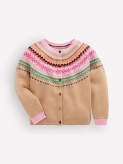 Natur - Boden Edie Strickjacke mit Norwegermuster - Bild 1 von 3