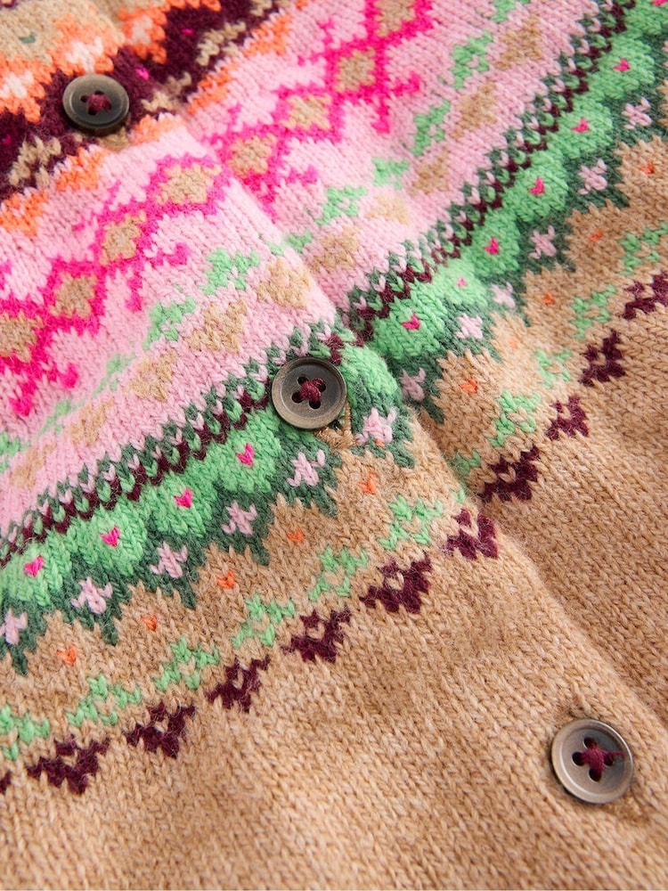 Natur - Boden Edie Strickjacke mit Norwegermuster - Bild 3 von 3 Natur - Boden Edie Strickjacke mit Norwegermuster - Bild 3 von 3