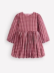 Boden Long Sleeve Check Bubble Hem Dress - Bild 1 von 3
