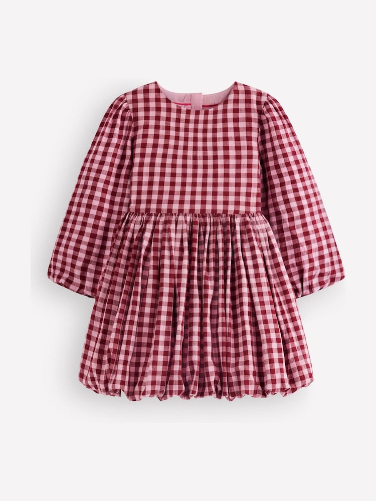 Boden Long Sleeve Check Bubble Hem Dress - Bild 1 von 3 Boden Long Sleeve Check Bubble Hem Dress - Bild 1 von 3