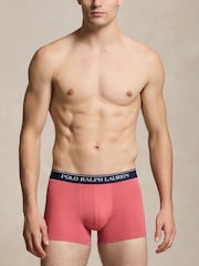 Polo Ralph Lauren Navy Blue/Sky Blue/Coral Pink Classic Trunks 3 Pack - Image 2 of 6