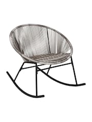 Charles Bentley Grey Zanzibar Garden Rocking Chair - Image 1 of 3