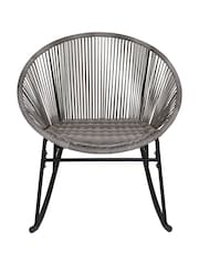 Charles Bentley Grey Zanzibar Garden Rocking Chair - Image 2 of 3